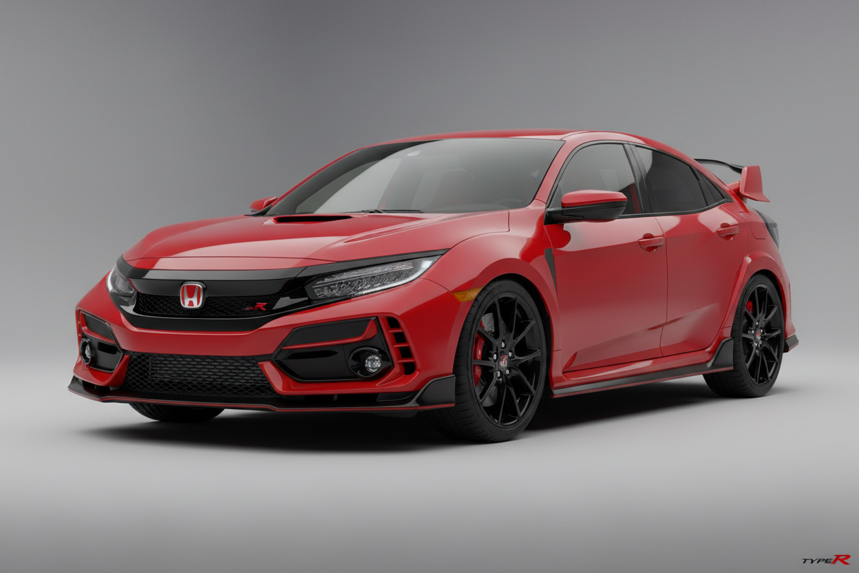 Honda Civic Type R in Rot