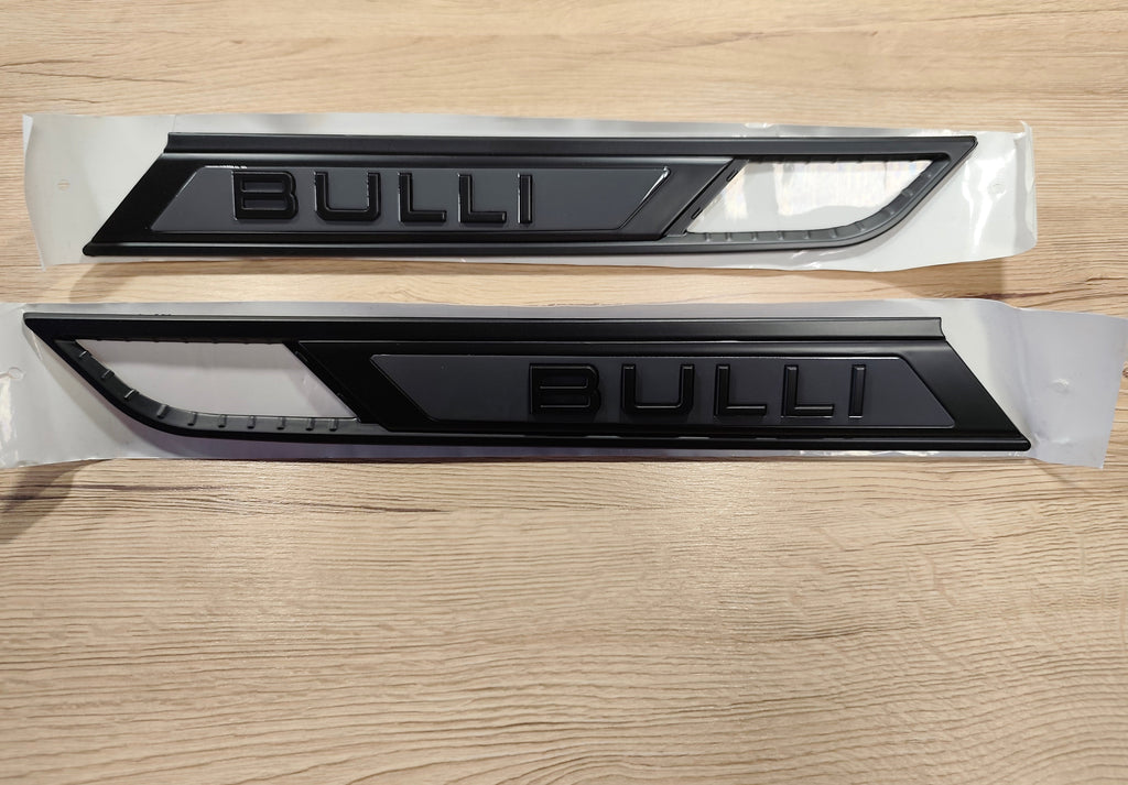 Bulli Plaketten Schwarz Matt Pure Grey