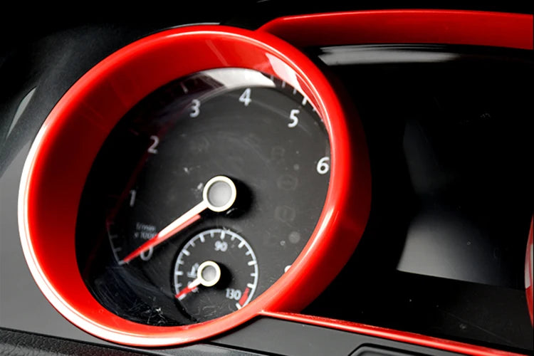 VW Golf 7 – Tacho Instrumentenrahmen Zierblende Rot / Blau