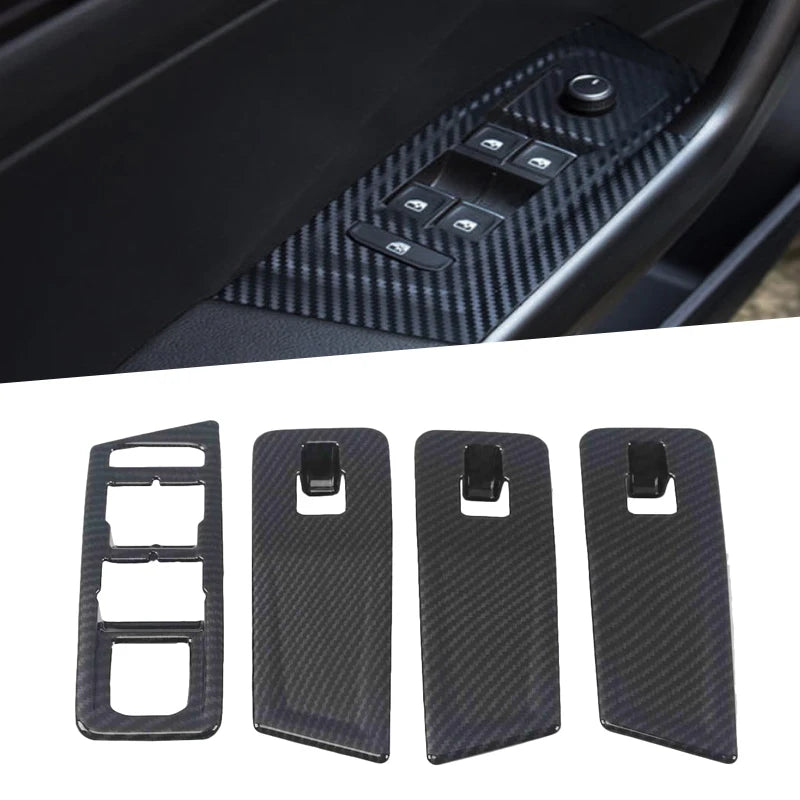 VW T-ROC A11 Interieur Zierblenden Cover Set  Carbon Optik Schwarz