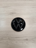 VW Polo AW Emblem Logo Schwarz Matt