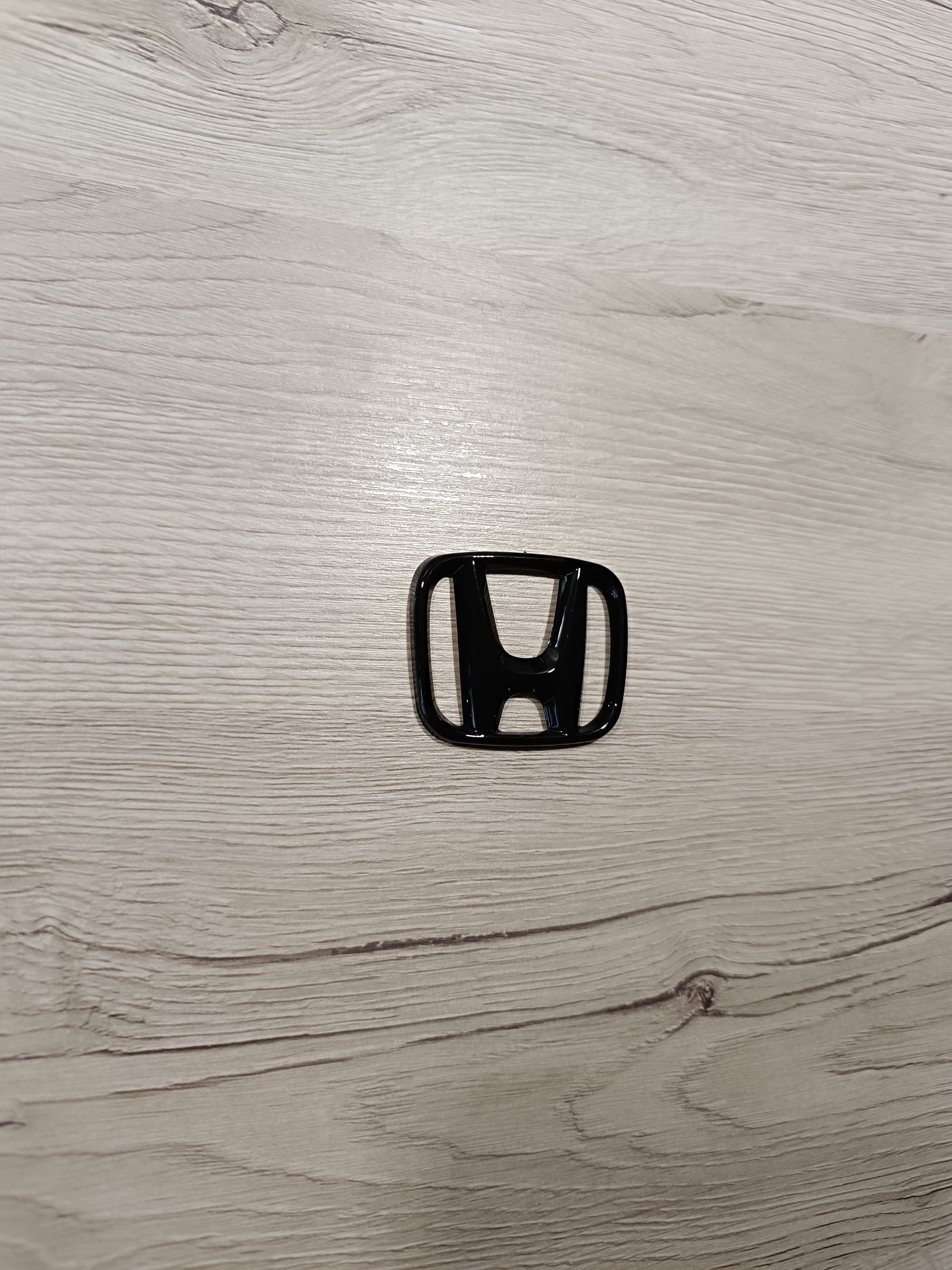Honda Lenkrademblem Cover Abdeckung Overlay Schwarz glänzend