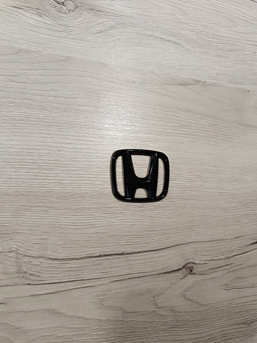 Honda Lenkrademblem Cover Abdeckung Overlay Schwarz glänzend