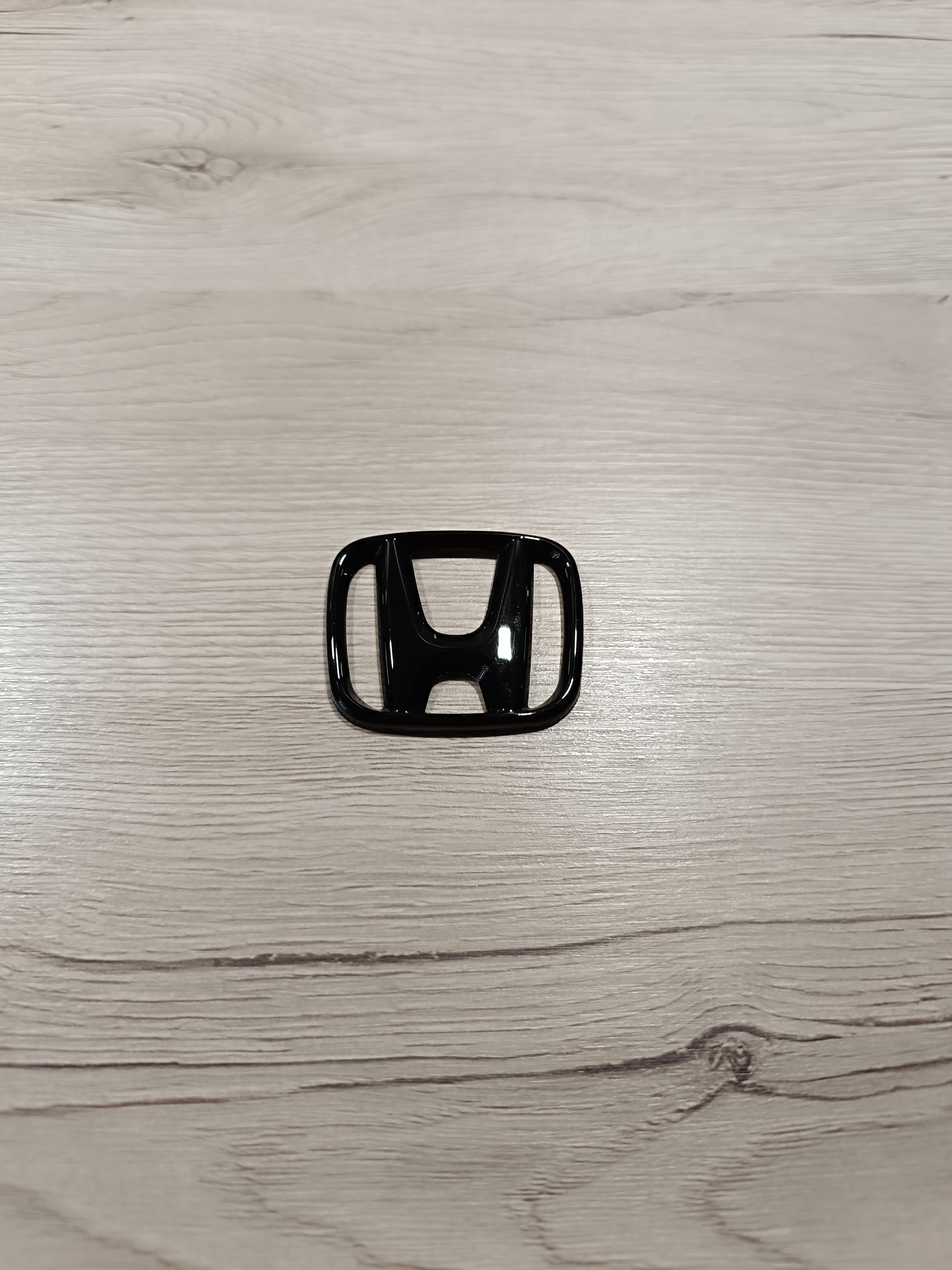 Honda Lenkrademblem Cover Abdeckung Overlay Schwarz glänzend