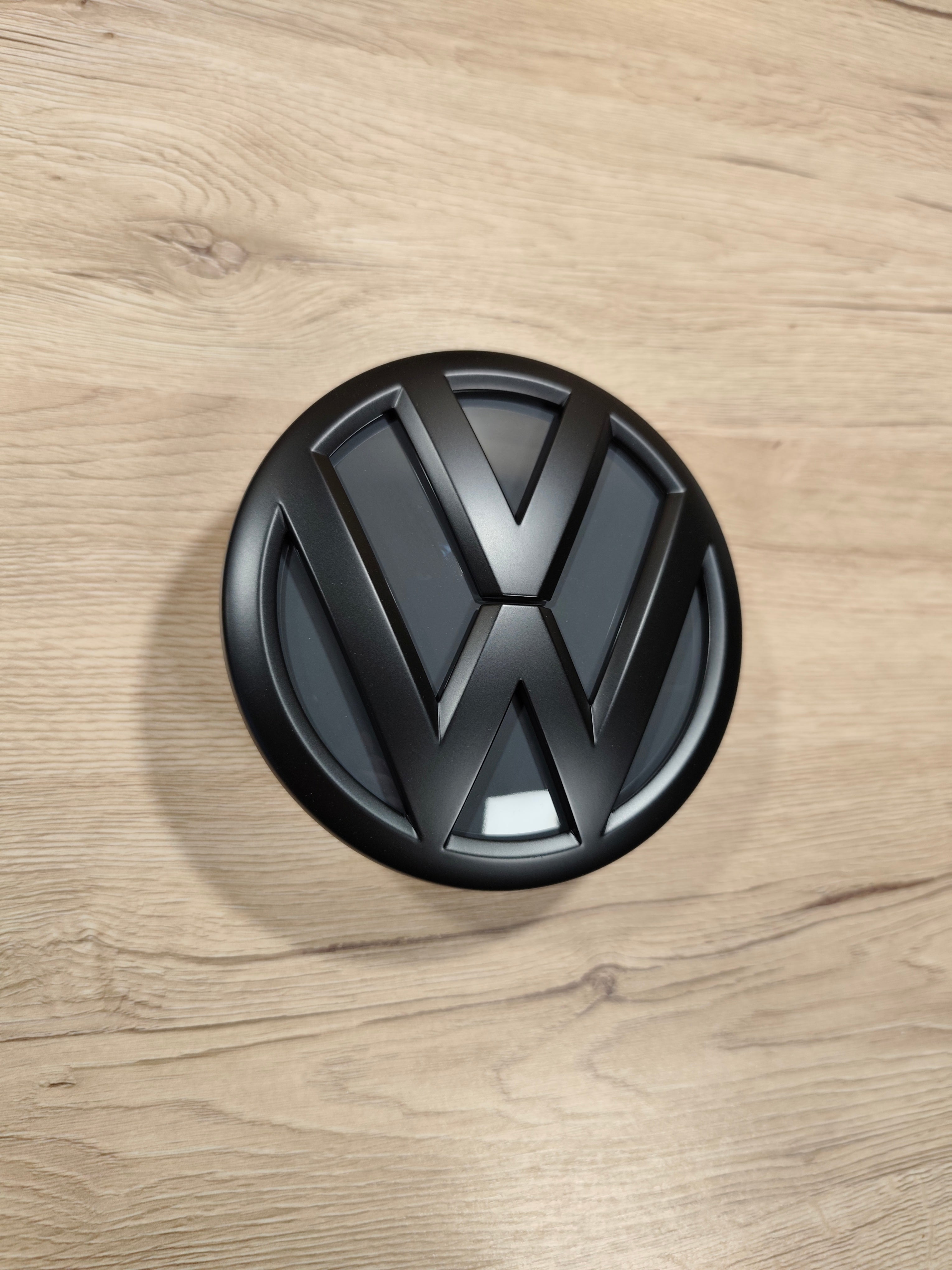 VW T6 Emblem Logo Schwarz matt/Pure Grey