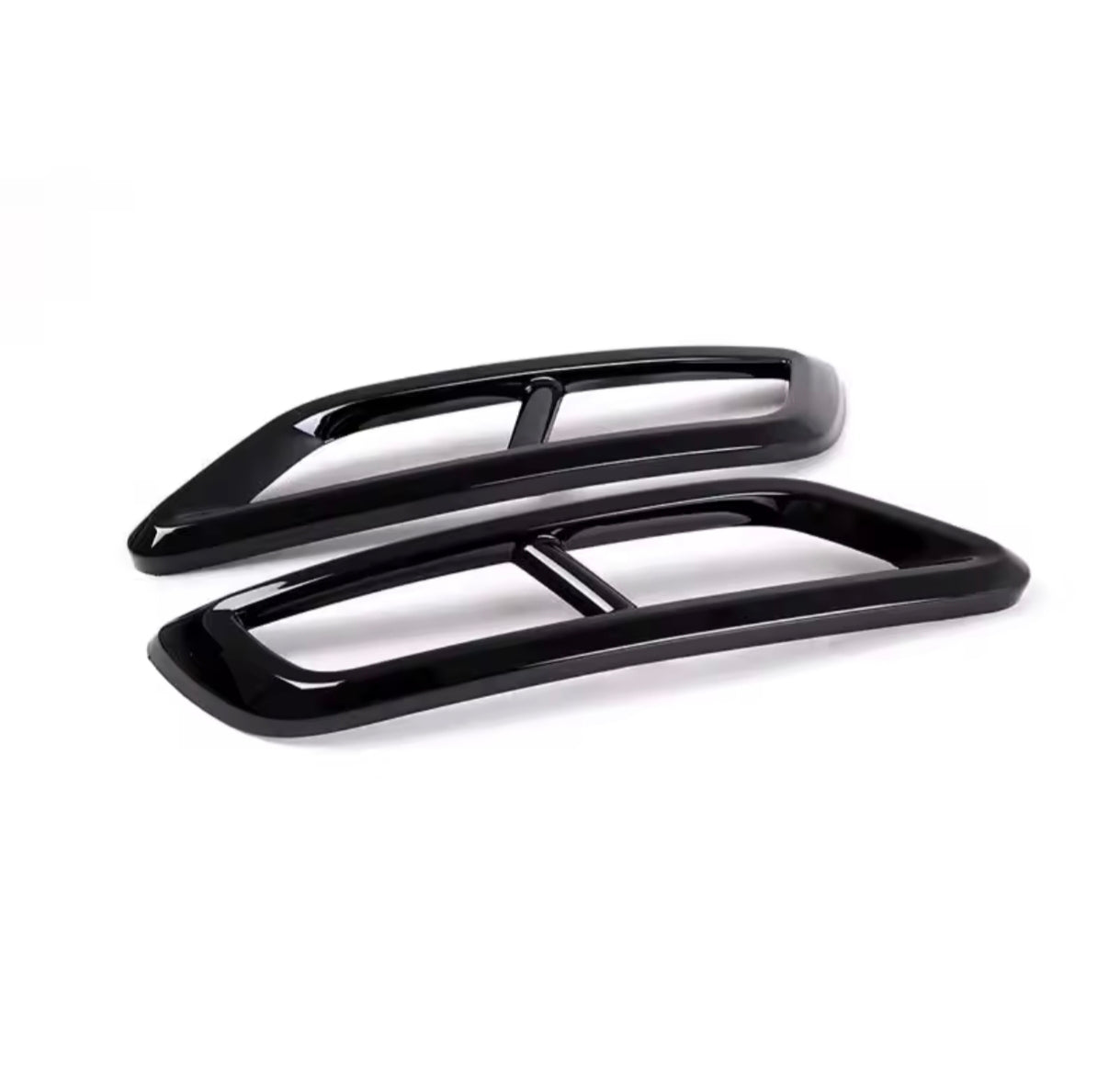 VW Tiguan 2 R-Line Auspuffblenden Schwarz Hochglanz 2er Set
