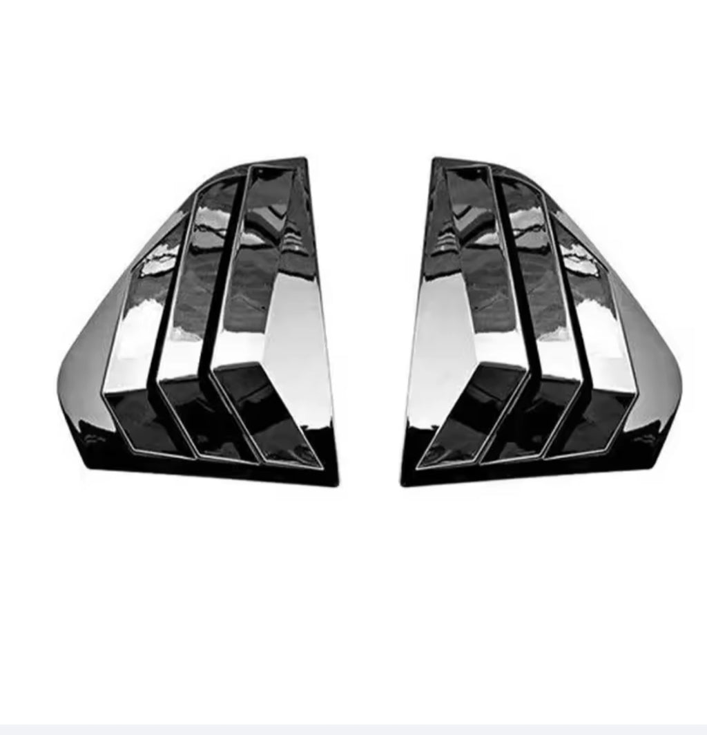 Seitenscheiben Abdeckung Typ 2 Schwarz Hochglanz VW Golf 8 MK8 GTI GTD GTE R R-Line 2019–2023