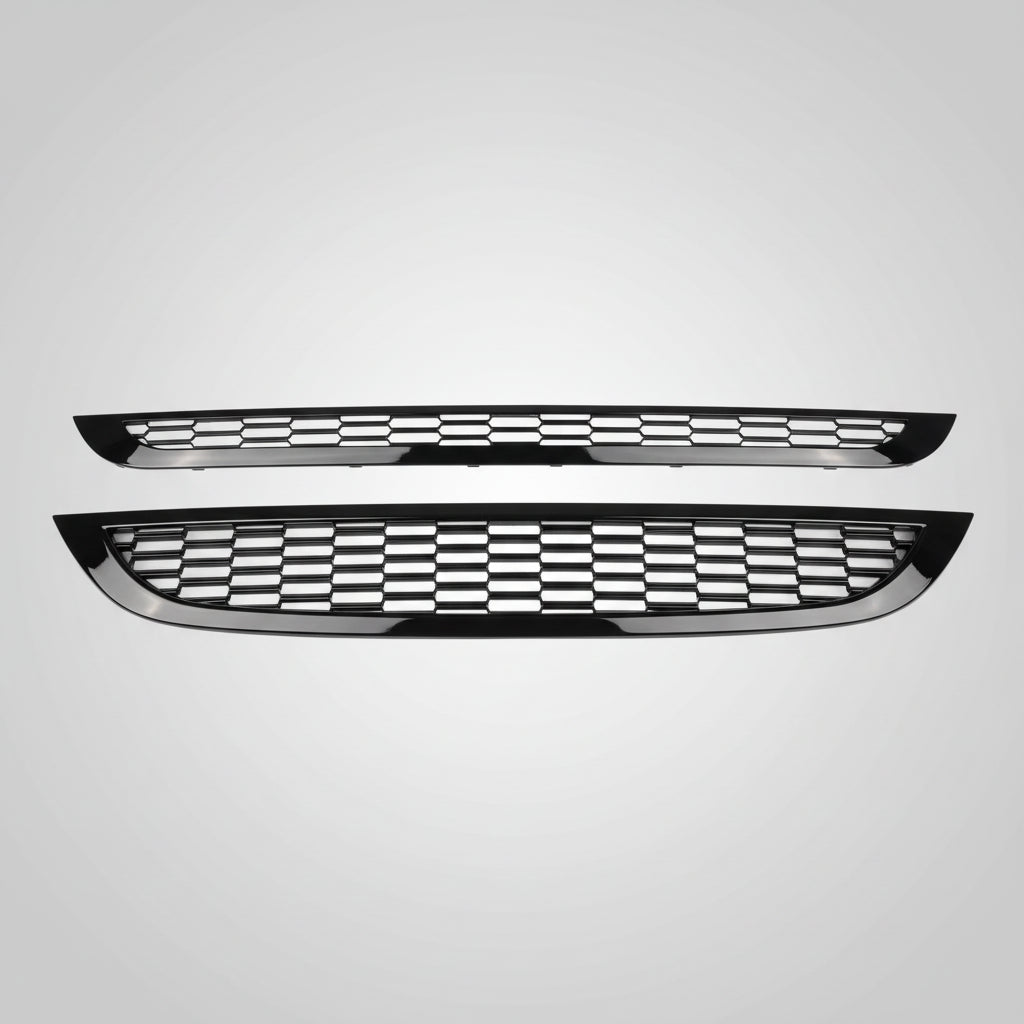 Mini Kühlergrill Set Hochglanz Schwarz Honeycomb R50 R52 R53