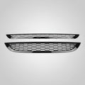 Mini Kühlergrill Set Hochglanz Schwarz Honeycomb R50 R52 R53