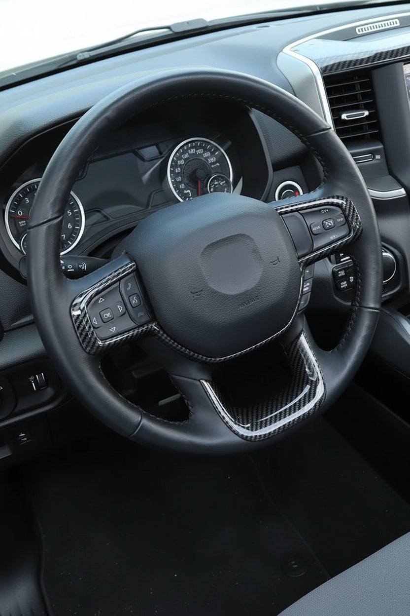 Dodge RAM 1500  Lenkrad Rahmen Blende Carbon-Optik