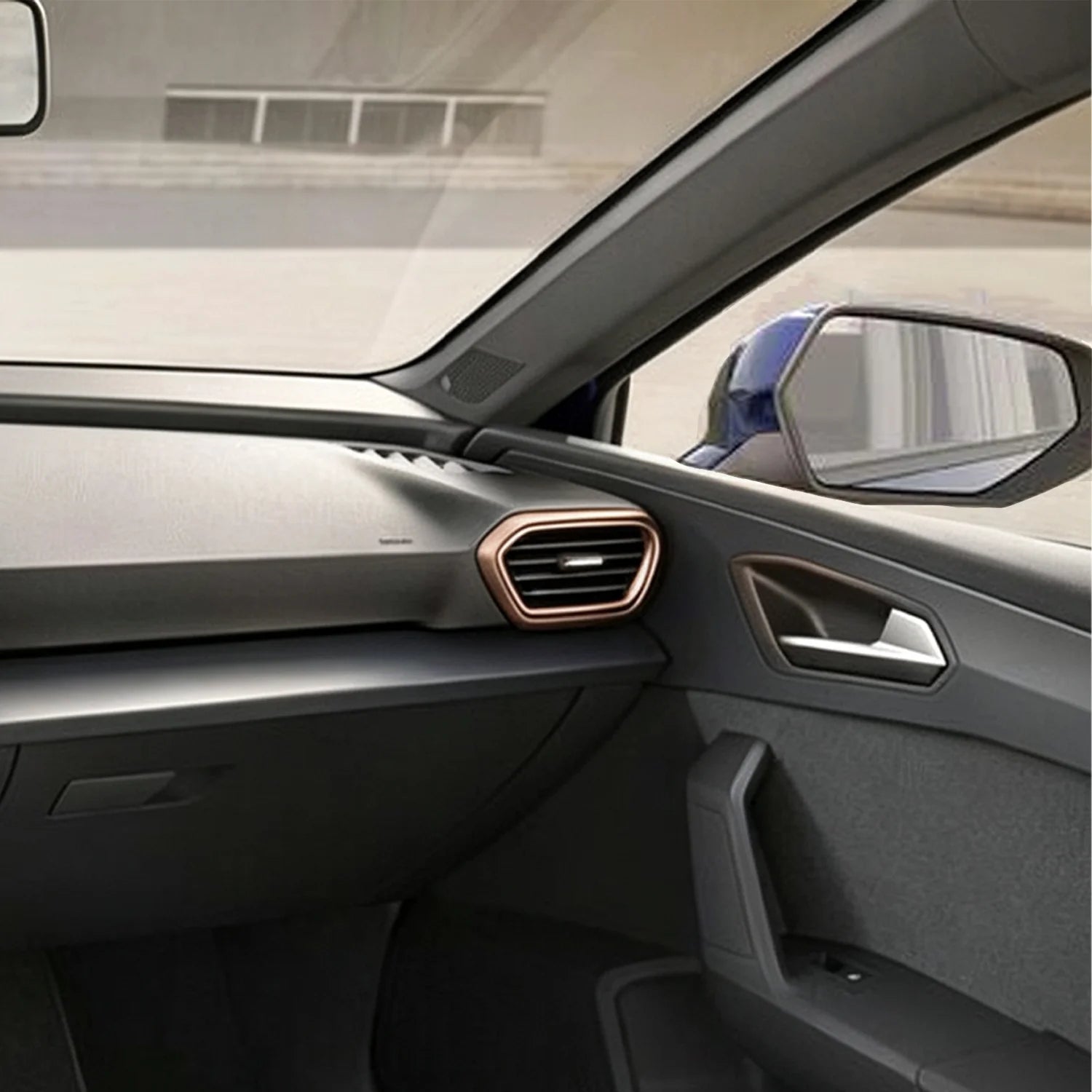 Seat Leon / Cupra – Seitenlüftung Zierblende Carbon / Kupfer