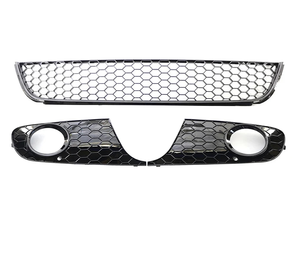 VW Golf 6 MK6 Honeycomb Frontgrill Schwarz Unten