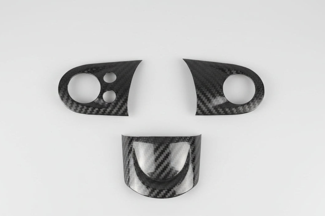 MINI Cooper Lenkrad Carbon Sticker Set 3-teilig – R55 R56 R57 R58 R59 R60 R61