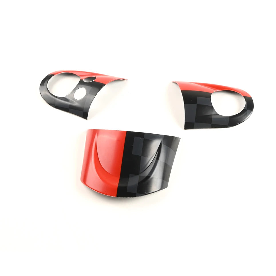 MINI Cooper Lenkrad Panel Abdeckung 3er-Set – Union Jack & Farbvarianten | R55 R56 R57 R58 R59 R60 R61