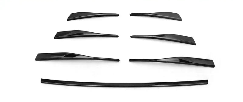 VW Golf 8 TSI TDI Frontgrill Cover Leisten Hochglanz Schwarz