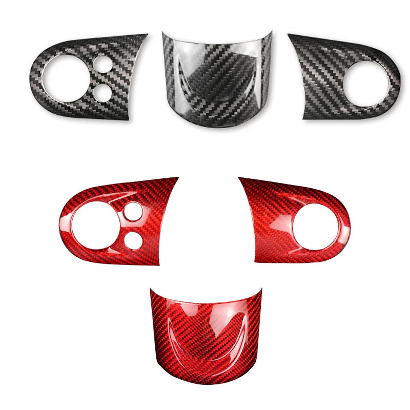 MINI Cooper Lenkrad Carbon Sticker Set 3-teilig – R55 R56 R57 R58 R59 R60 R61