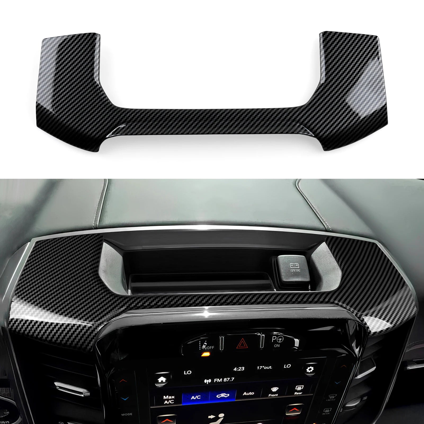 Dodge RAM 1500 2500 3500 – Navigations-Display Panel Zierblende Carbon-Optik (12 Zoll)
