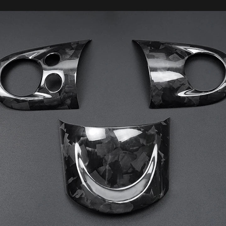 MINI Cooper Lenkrad Carbon Sticker Set 3-teilig – R55 R56 R57 R58 R59 R60 R61