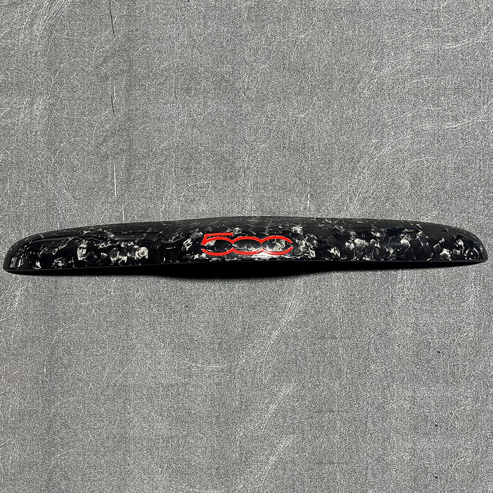 Fiat 500  595  695 Abarth Kofferraum Griff Cover Echt Carbon