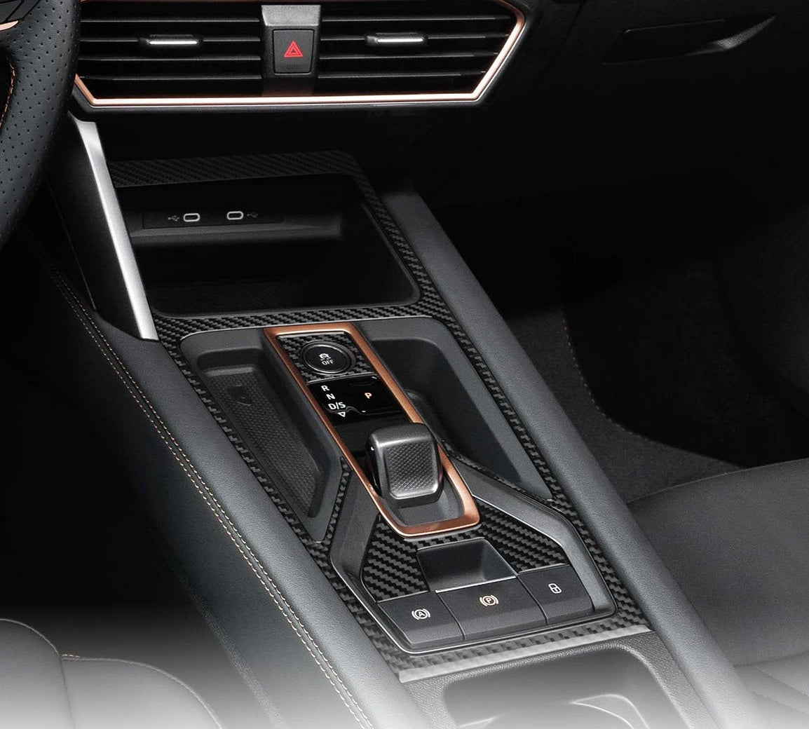 Cupra Leon / Formentor – Schaltknauf Zierblende Echtes Carbon Schwarz