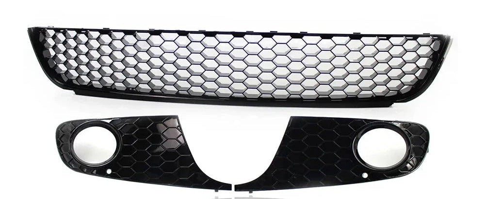 VW Golf 6 MK6 Honeycomb Frontgrill Schwarz Unten