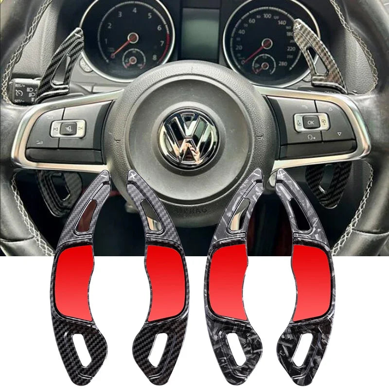 VW Golf 7 DSG Schaltwippen Verlängerung Carbon-Look