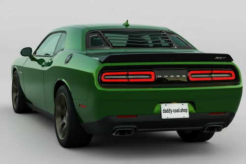 Dodge Challenger – Heck & Seiten Louvers Matt Schwarz (3-teilig)