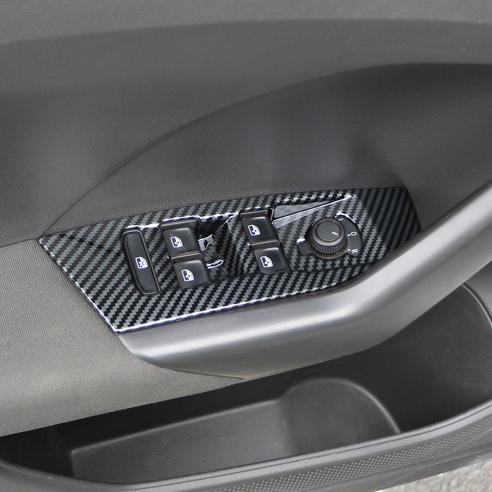 Fensterheber Panel Abdeckungen Carbon Optik für VW T-Cross