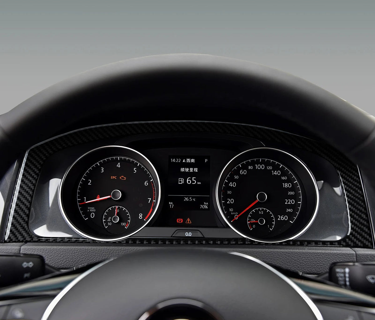 VW Golf 7 GTI / R / GTE – Tacho Rahmen Echt Carbon