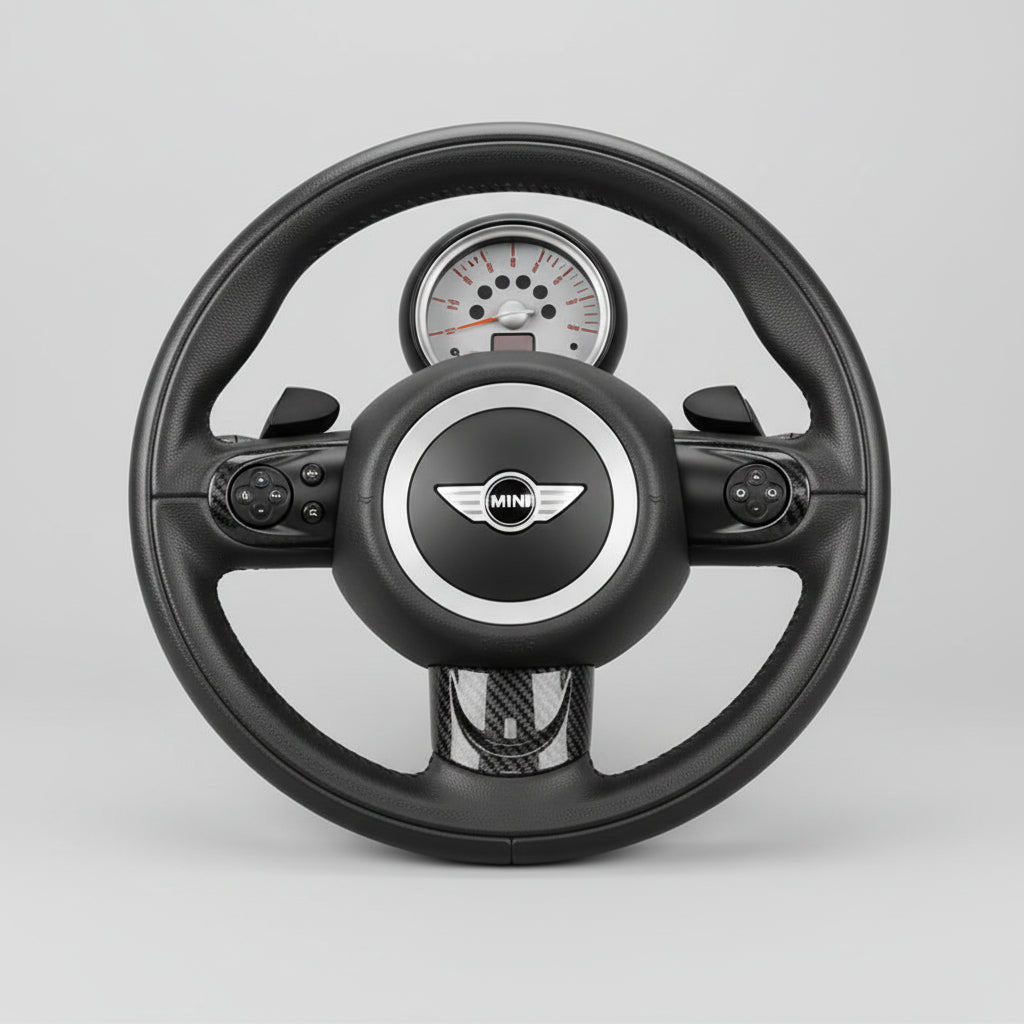 MINI Cooper Lenkrad Panel Abdeckung 3er-Set – Union Jack & Farbvarianten | R55 R56 R57 R58 R59 R60 R61