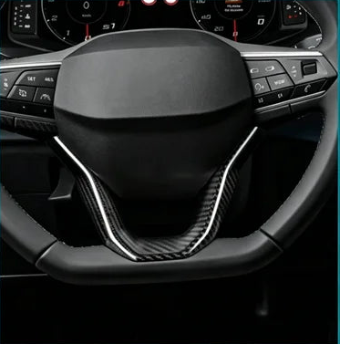 Seat / Cupra – Lenkrad Zierblende U-Form Carbon / Kupfer