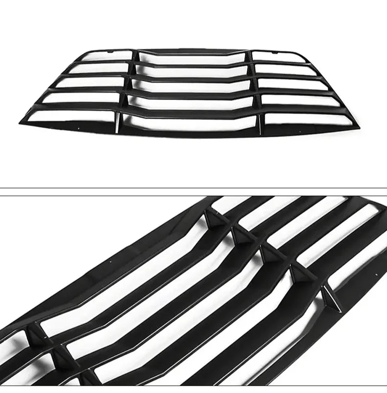 Dodge Challenger – Heckscheiben Louvers Matt Schwarz (1-teilig)