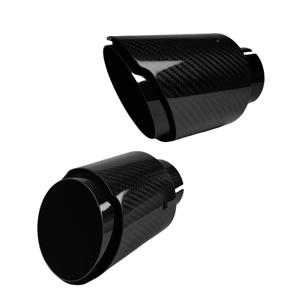 Universal Auspuff Endrohr Carbon-Optik Edelstahl
