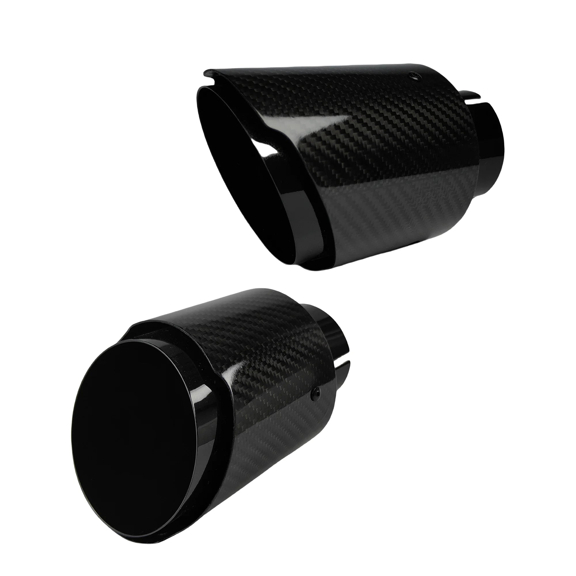 Universal Auspuff Endrohr Carbon-Optik Edelstahl
