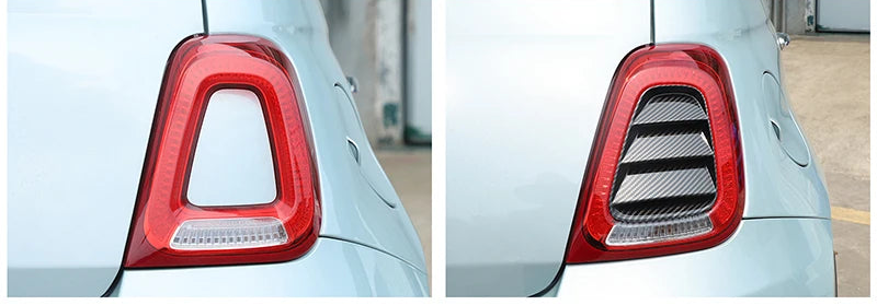Fiat 500  Abarth 595 695 Rücklicht Zierblenden