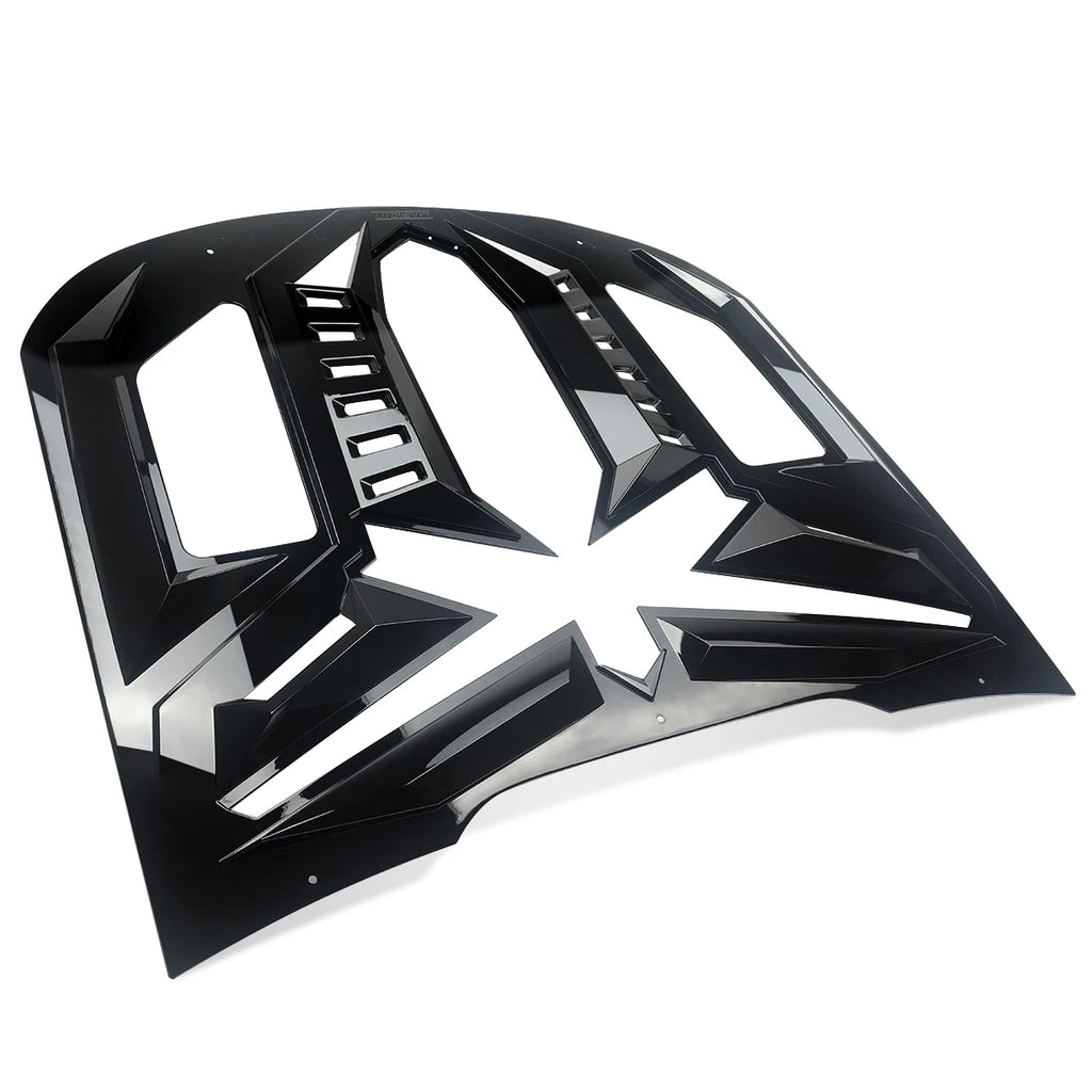 Ford Mustang – Heckscheiben Louver Hochglanz Schwarz (Black Mamba Style)