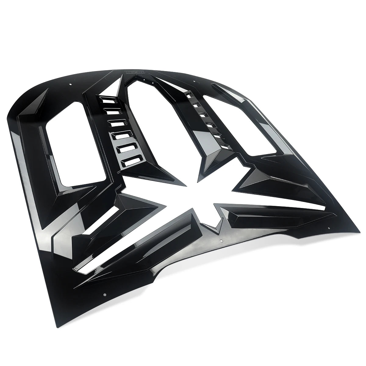 Ford Mustang – Heckscheiben Louver Hochglanz Schwarz (Black Mamba Style)