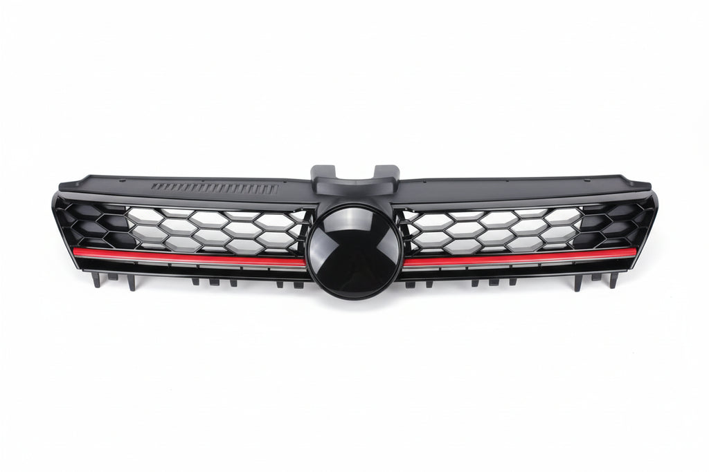 VW Golf 7 MK7 GTI-Style Honeycomb Frontgrill Hochglanz Schwarz