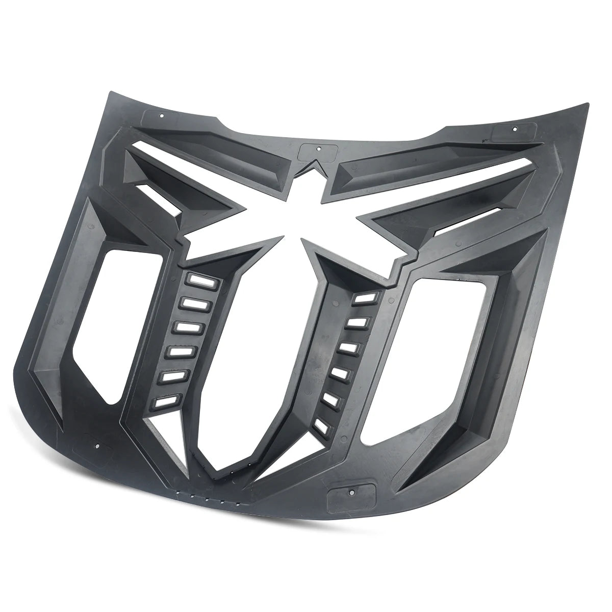Ford Mustang – Heckscheiben Louver Hochglanz Schwarz (Black Mamba Style)
