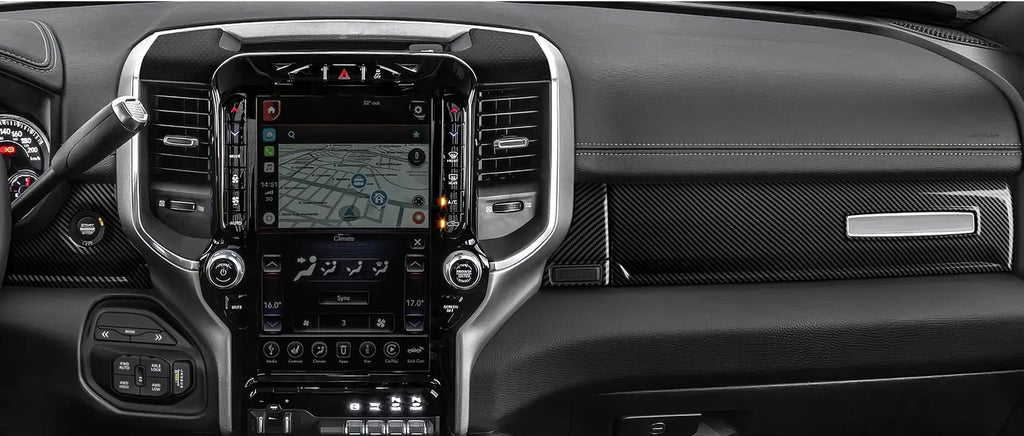 Dodge RAM 1500 2500 3500 – Innenraum Dekor-Set Carbon-Optik Schwarz