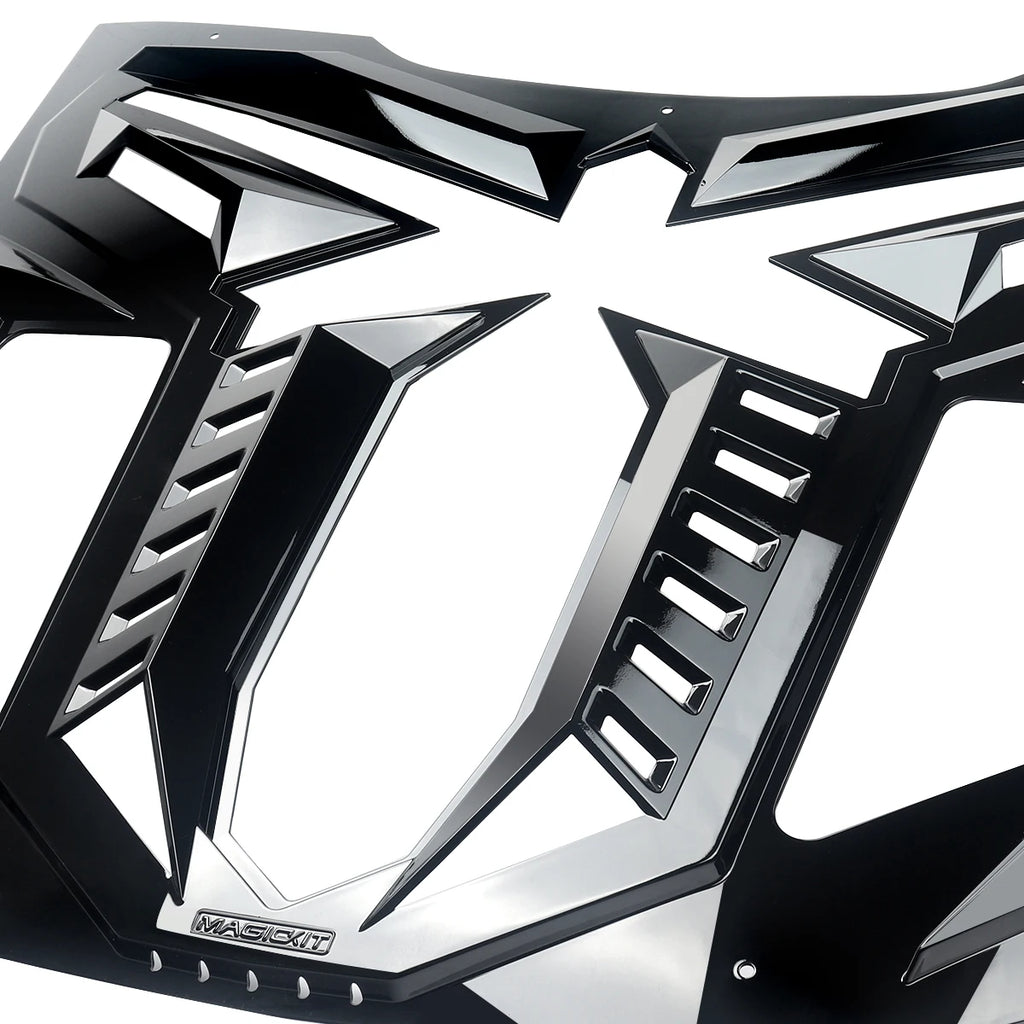 Ford Mustang – Heckscheiben Louver Hochglanz Schwarz (Black Mamba Style)