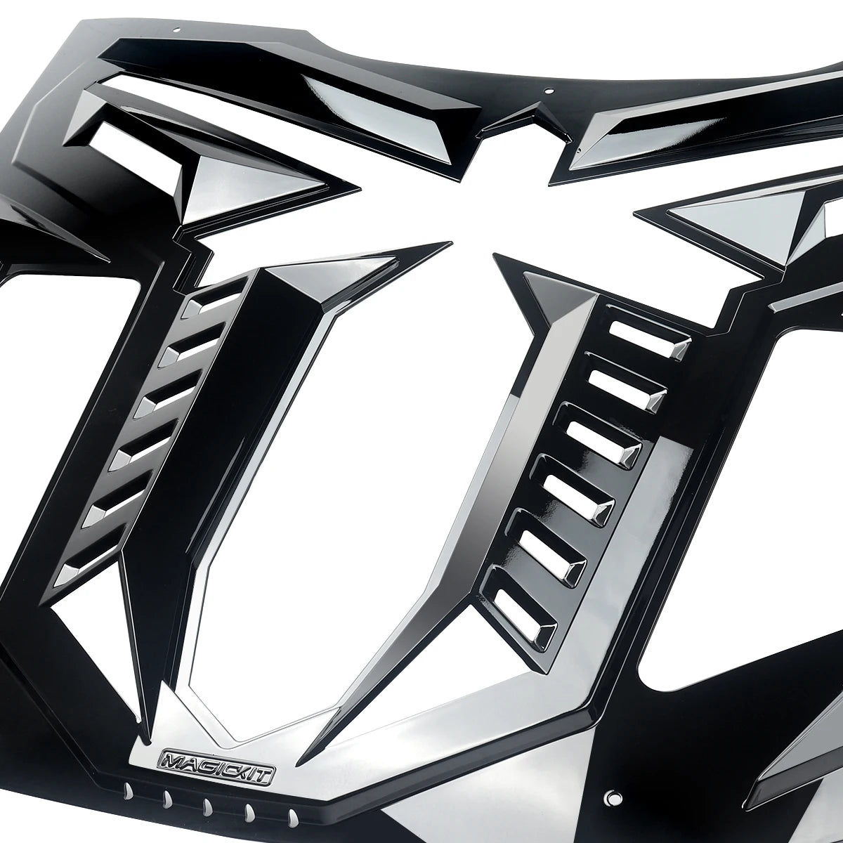 Ford Mustang – Heckscheiben Louver Hochglanz Schwarz (Black Mamba Style)