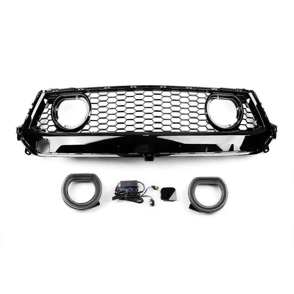 Ford Mustang S650 GT Frontgrill mit LED Hochglanz Schwarz