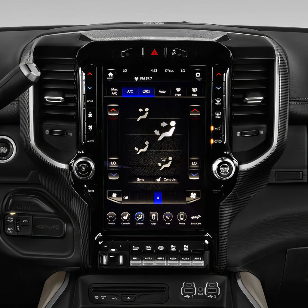 Dodge RAM 1500 2500 3500 – Navigations-Screen Seitenblende Carbon-Optik