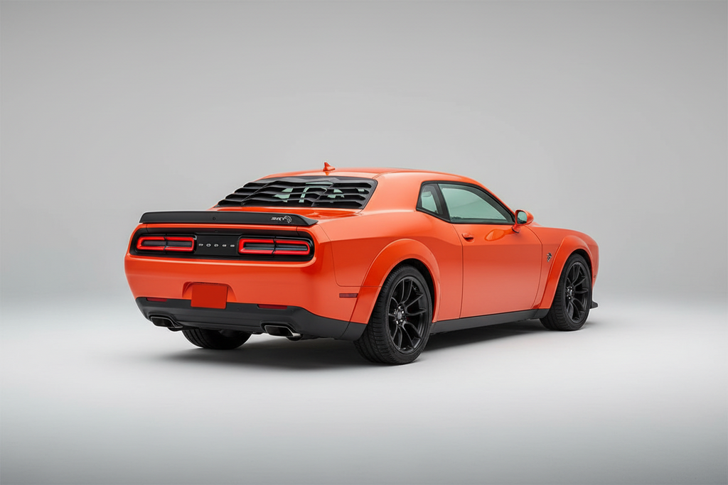 Dodge Challenger – Heck & Seiten Louvers GT Style Matt Schwarz