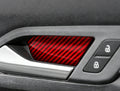 VW Golf 8 – Türgriff Abdeckung Carbon-Optik Rot Schwarz