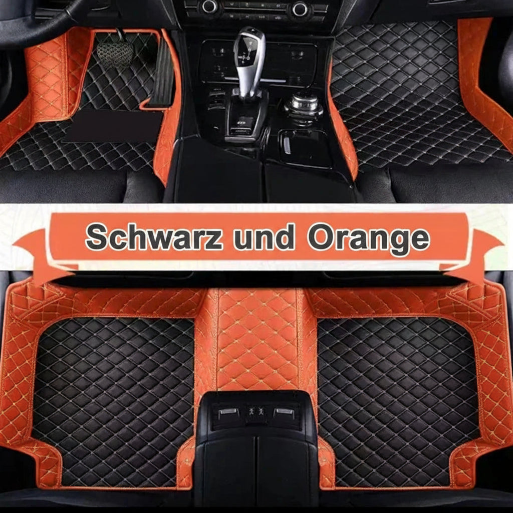 VW Golf 8 – Maßgefertigte Leder Fußmatten Set