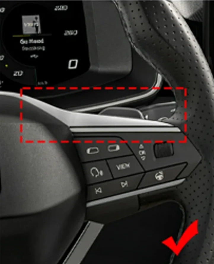 Seat / Cupra – Lenkrad Zierblende Carbon / Kupfer