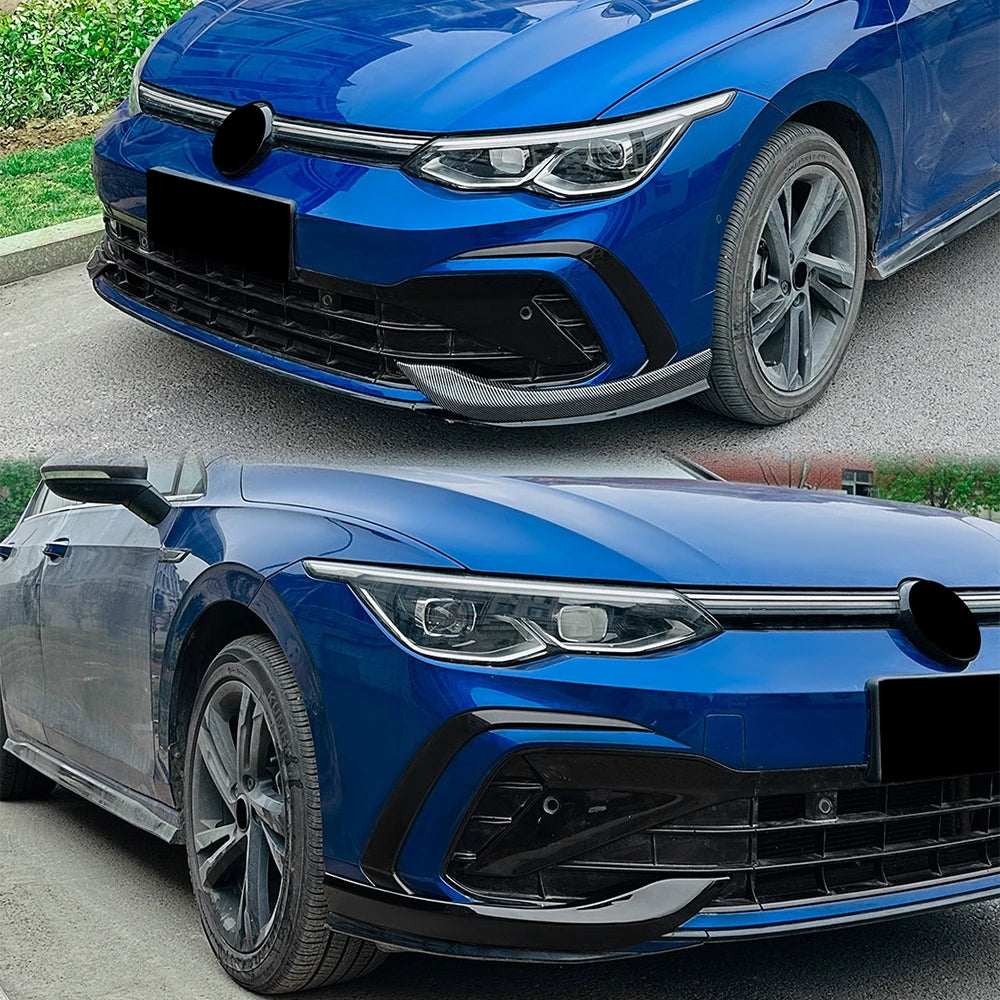 VW Golf 8 MK8 Frontansätze GTI R-Line Schwarz Carbon
