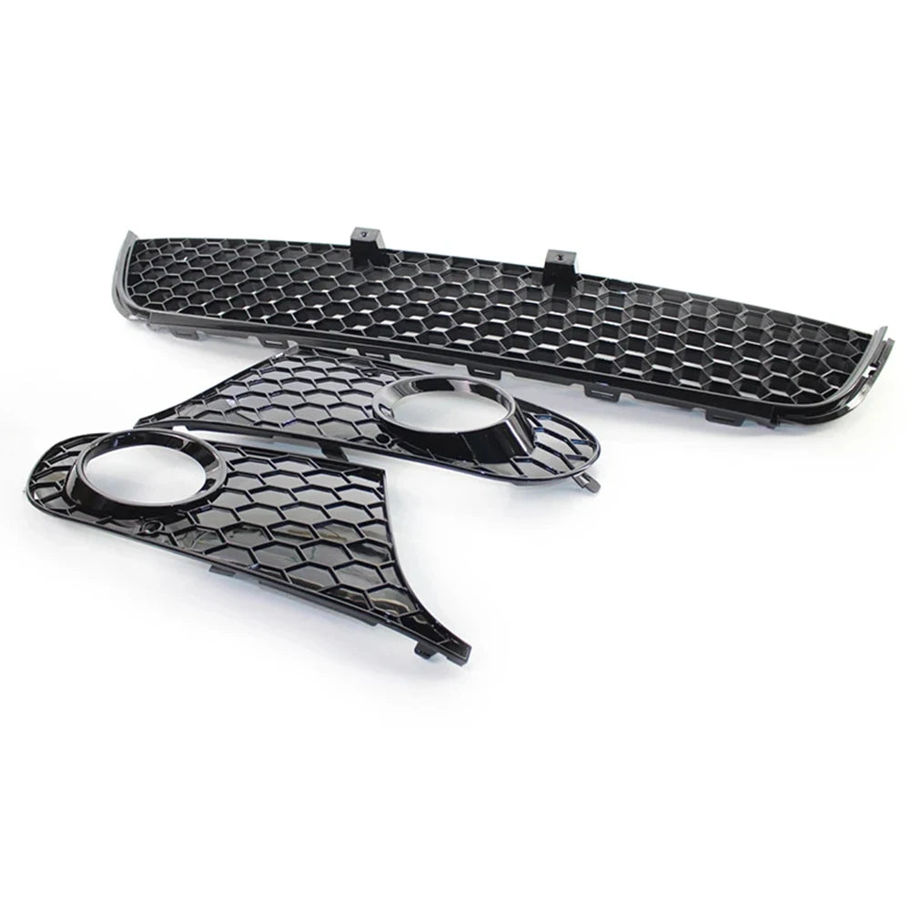 VW Golf 6 MK6 Honeycomb Frontgrill Schwarz Unten